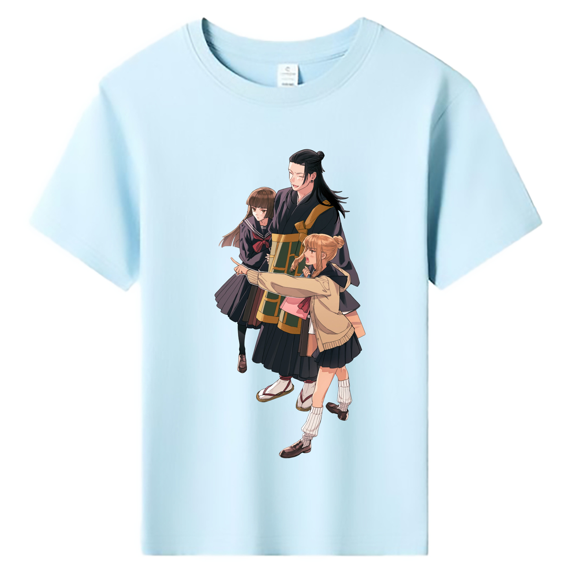 （画像用） 呪術廻戦 Jujutsu Kaisen 綿100％キッズTシャツ（フロントプリント）